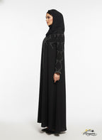 Embellished Black Abaya