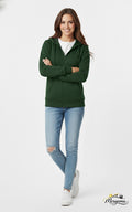 Dark Green 390 GSM Zip Hoodie
