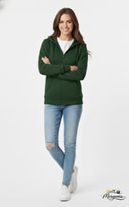Dark Green 390 GSM Zip Hoodie