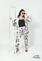 Geometric Co-Ord Set – Japanese Satin