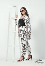 Geometric Co-Ord Set – Japanese Satin