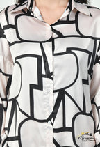 Geometric Co-Ord Set – Japanese Satin